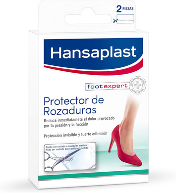 Hansaplast 2 Pack Anti Blister Adhesive Dressing, Anti Blister Relief Anti Friction Invisible Protection, Strong Adhesion, Waterproof