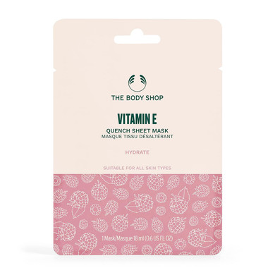 The Body Shop Vitamin E Sheet Mask, For All Skin Types, Vegan, 0.6 Fl Oz
