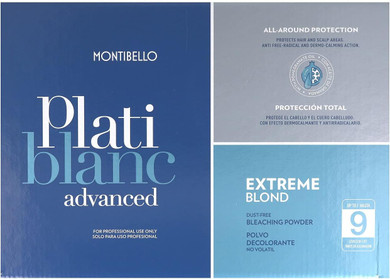 Montibello platiblanc advance extreme blond deco 9 levels 2x500g