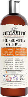 Curlsmith - Hold Me Softly Style Balm - Vegan Soft Hold Styling Cream for Wavy and Curly Hair, Natural Look (474ml)
