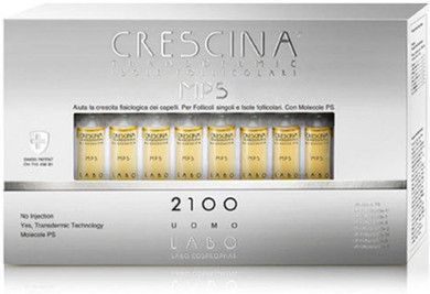 LABO CRESCINA TRANSDERMIC MPS FOLLICULAR ISLANDS RI-GROWTH 2100 Hair Fall Man 20 Vials