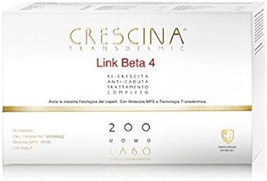 LABO CRESCINA TRANSDERMIC LINK BETA-4 Complete Treatment 200 Man 10+10 Vials