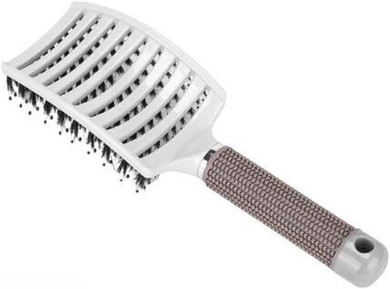 KAYLRE Afro Comb Original Hair Brush Hair Comb Detangling Hair Brush Detangle Lice Massage Comb Women Hairdressing Comb (Size : Green with Hair-B)