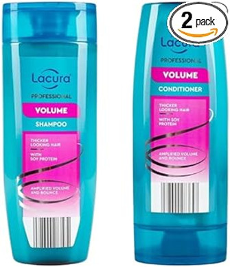 ark future Lacura Hair Refine Shampoo & Conditioner Set, 250ml Each - Hair Care for Healthy, Shiny Hair (Colour)
