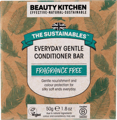 Beauty Kitchen - The Sustainables Everyday Gentle Organic Shampoo 300ml - Mild and Nourishing Hair Cleanser - Organic Ingredients - Gentle Formula