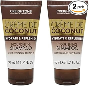 Creightons Crème De Coconut & Keratin Moisturising Shampoo (Travel Size Mini 50ml) - beautifully blended with Coconut Milk & Keratin. Hydrate, nourish & indulge