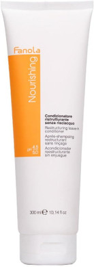Fanola Restructuring Conditioner, Hydration and Nourishment to Dry, Stressed and Damaged Hair, Enriched Formula with Milk Proteins, 350