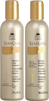 Avlon Keracare Humecto Creme Conditioner 234g with Hydrating Detangling Shampoo 240ml