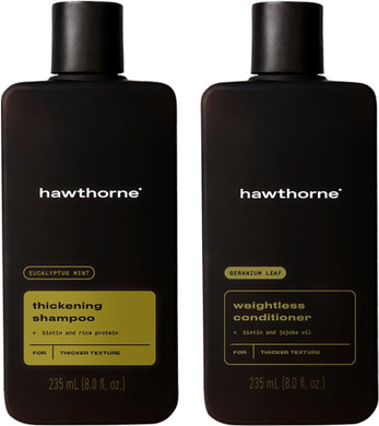 Hawthorne Hair Care Shampoo & Conditioner for Men Contains Thicker Shampoo and Weightless Conditioner