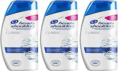 Head & Shoulders, Citrus Fresh Anti-Dandruff Shampoo, Long-Lasting Itching Protection, for Oily Hair, Citrus Scent, Pack of 3 x 500 ml