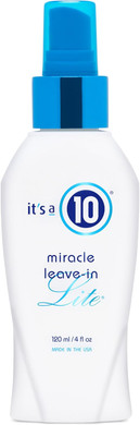 Its a 10 Haircare - Miracle Leave-in Lite Conditioner, Ultra-Light Formula, Detangler Adds Shine, Natural Ingredients, 120ml