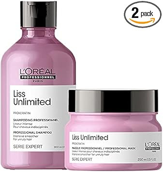 L'Oreal Professionnel Serie Expert DUO Liss Shampoo 300ml and Masque 250ml