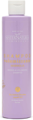 Maternatura, volume shampoo for fine hair with magnolia, extreme volume and softness, with anti-frizz effect, beauty routine skin and oily hair, organic, made in Italy, 250 ml