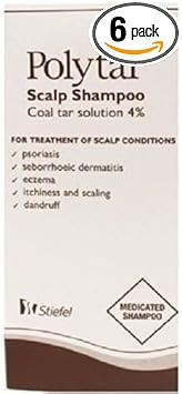 SIX PACKS of Polytar Scalp Shampoo 150ml