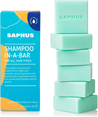 6Pcs Shampoo Bars for Hair (8.46oz), Natural Ingredients Solid Shampoo Soap, Rainbow Scent