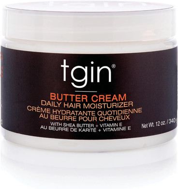 TGIN Butter Cream Daily Hair Moisturiser, With Shea Butter and Vitamin E, for All Curl Types, Hydrates, Reduce Frizz 240 g (Pack of 1)