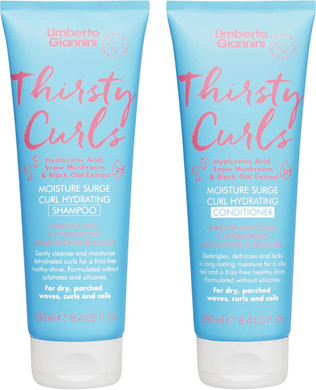 Umberto Giannini Thirsty Curls Curl Hydrating Shampoo & Conditioner Set - for Dry & Dehydrated Curls 2 x 250ml, 500.0 gram