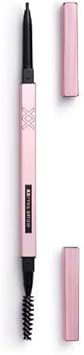 Revolution XX XXFINE Micro Brow Pencil, Medium Brown, Dual-Ended with Spoolie