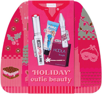 Benefit Holiday Cutie Beauty Set including Gimme Brow+ (Shade 3), They're Real! Magnet Mascara, Hoola Bronzer & Porefessional Hydrate Primer (Worth £87)