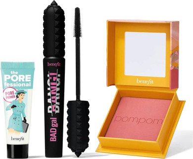 Benefit BADgal Season Make-up Set - Full-size BADgal mascara & blush plus mini POREfessional primer (Collection worth £67)