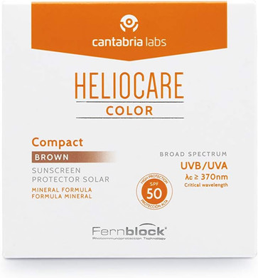 Heliocare Compact SPF 50 Make-Up Finisher, Brown, 1 Count