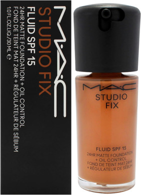 Studio Fix Fluid SPF 15 24Hr Matte Foundation Plus Oil Control - NW45 by MAC for Women - 1 oz Foundation