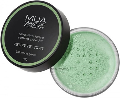 MUA Make Up Academy Professional Loose Setting Powder Banana Green Translucent (Balancing Green)
