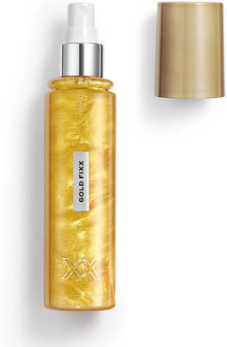 XX Revolution Gold Fixx Setting Mist, Makeup Fixing Spray, Gold Shimmer