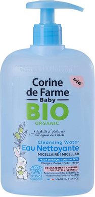 Corine de Farme Baby Micellar Cleanser Scented Organic Certified Gently Cleanses Your Baby's Face, Body & Seat Suitable from First Days of Life