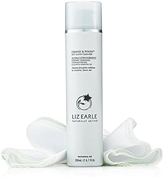 Liz Earle Cleanse & Polish Hot Cloth Cleanser 200ml Supersize Pump with two cloths