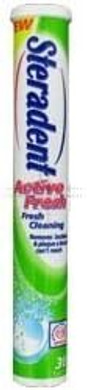 Steradent THREE PACKS of Active Fresh Denture Tablets