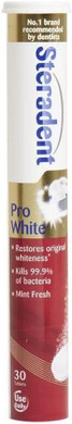 TWELVE PACKS of Steradent Pro White Denture Cleanser 30 Tablets