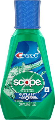 Crest Scope Outlast Mouthwash, 500 ml