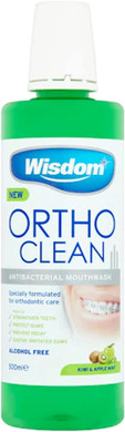 Wisdom 500ml Ortho Clean Mouthwash - Pack of 3