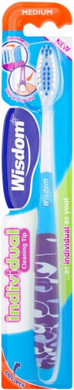 Wisdom Compact Individual Medium Toothbrush - Pack of 2