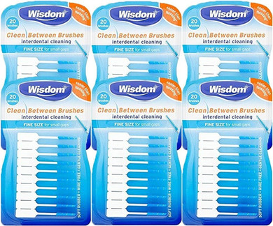 Wisdom Clean Between Brushes 6 Pack