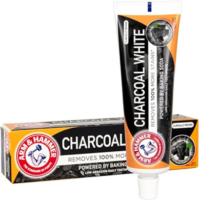 Arm & Hammer Charcoal White Toothpaste, 75ml (Pack of 2)