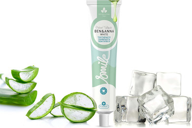 Ben & Anna Natural White with Fluoride Toothpaste Tube 75ml