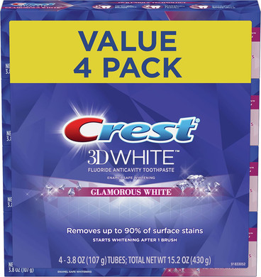 CREST TOOTHPASTE Vitalizing Fresh 3D White Deluxe(4pc)