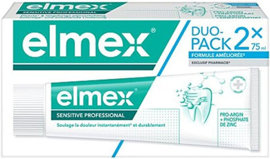 ELMEX Sensitive Adult Toothpaste 2 x 75ml Unflavoured Paste
