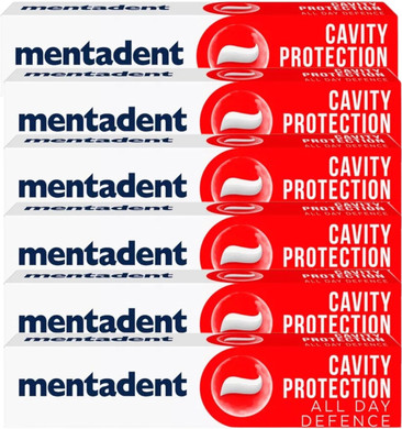 Mentadent Cavity Protection Toothpaste 75ml, Family Protection, 10x Stronger Teeth | with Fluoride and Calcium | All Day Defence | Click '?????????????????? ??????' to Make Your Bulk Buy!