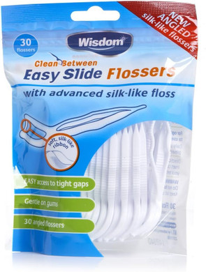 Wisdom Interdental Easy Slide Flossers 30s