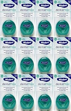 Wisdom Dental Floss Mint Waxed 100m x 6 Packs by Wisdom