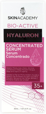 Skin Academy Bio-Active | Hyaluron Concentrated Serum | 35+ Early Wrinkle Correction | Smoothes + Hydrates | 30ml