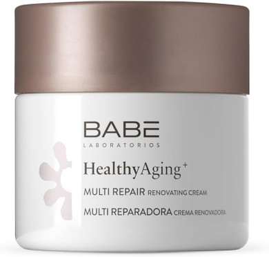 Laboratorios Babé - Multi | HealthyAging+ | Renewing Moisturizing Night Face Cream 50ml | Nourishing | Regenerating | Young Look | Collagen | Sensitive Skin | Anti-Wrinkle