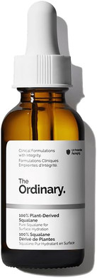 The Ordinary 100% Plant-Derived Squalane, for Skin and Hair, Lightweight Hydration, and Moisture Barrier Support, 30ml