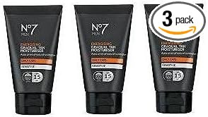 (3 PACK) No7 Men Energising Gradual Tan Moisturiser SPF 15 x 50ml