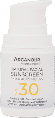NATURAL&ORGANIC facial sunscreen SPF30 50 ml