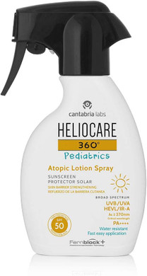 Heliocare 360° Pediatrics Atopic Lotion Spray SPF50 Solare Corpo Bambini, 250ml