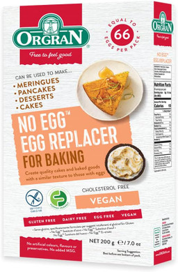 Orgran Free From No Egg - Egg Replacer Mix 200 g (Pack of 8)
